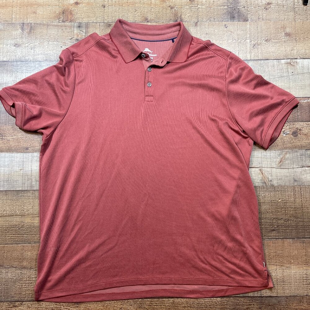 Men's Tommy Bahama Rust Polo Shirt size XXXL